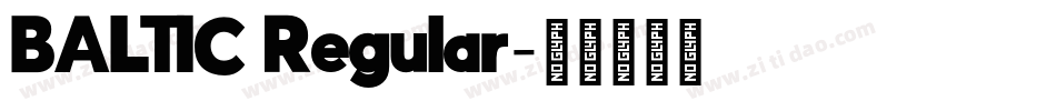 BALTIC Regular字体转换